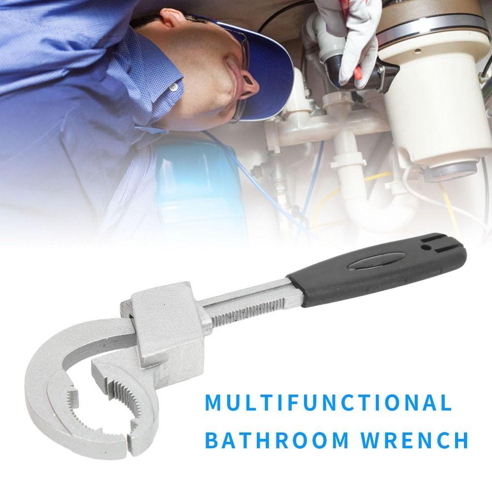 Универсальный регулируемый гаечный ключ с большим зевом Инструмент для ремонта сантехники Установка раковины