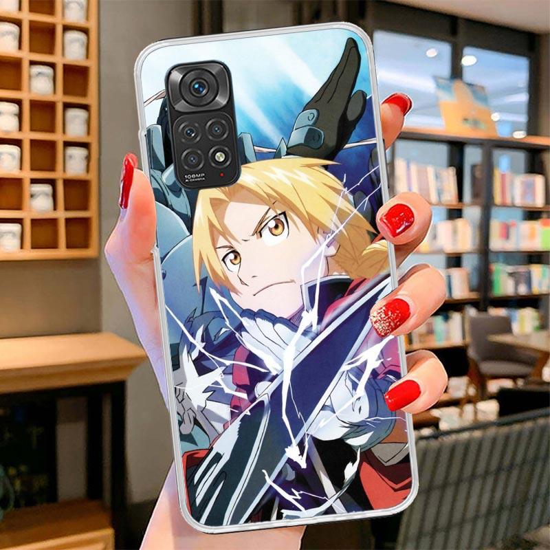 Чехол для телефона с аниме-обложкой Fullmetal Alchemist для Xiaomi Redmi Note 15 14 13 12 11 10 Pro Plus 14S 12S 11S 11T 11E 10S Мягкие Fundas
