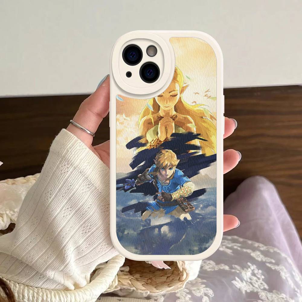 Hot Game The Legend Of Zeldas Leather Phone Case For IPhone 16 14 15 Pro Plus 13 12 11 Pro Max Silicone Cover