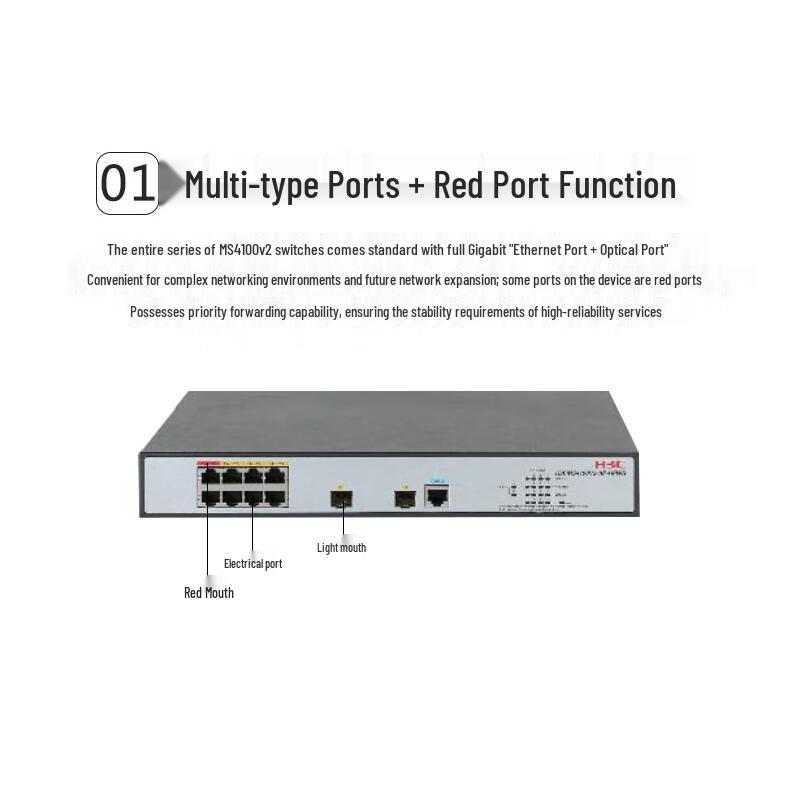 H3C MS4100V2-52P 48-Port Gigabit Managed Network Switch