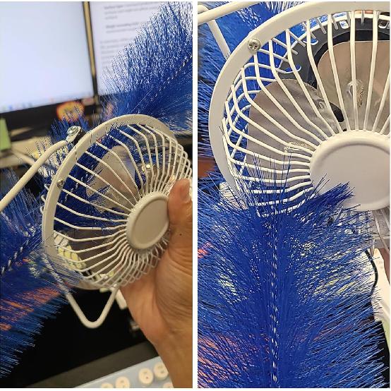 2 Pcs Zylphion Fan Cleaning Brush, Bendable Fan Cleaner Flexible Small Space Crevice Cleaning Tool Duster For Box Fan, Floor Fan, Stand Up Fan, Air