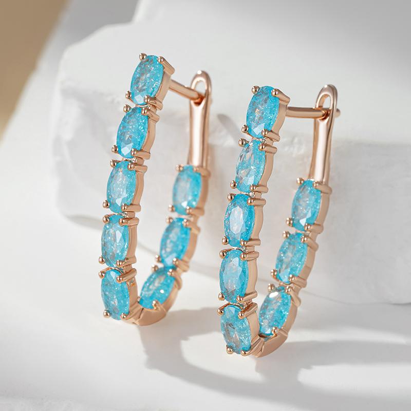 Роскошные двойные овальные серьги-подвески с матовым зеленым цирконом, несколько цветов, эффектные ювелирные изделия для вечеринки и повседневного использования