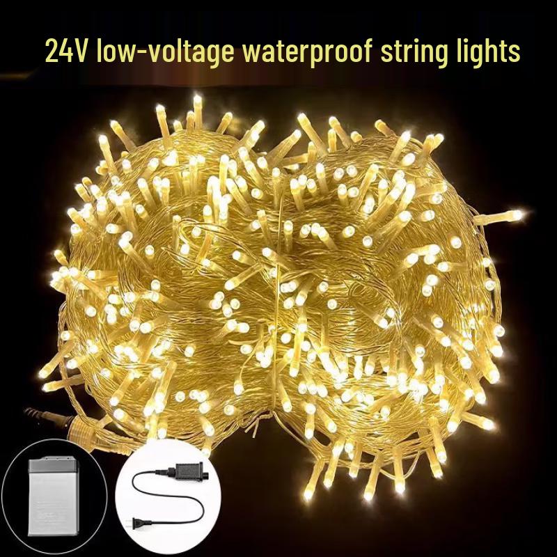 OEING Warm White Outdoor Star Fairy Lights