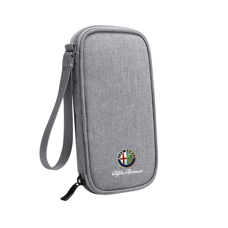 GLSRA1 Car Storage Bag Portable Handbag For Alfa Romeo 4C 159 Spider Giulia Giulietta 8C Auto Interior Accessories Organizer Pouch Case