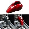 Ручка переключения передач, отделка, компактная, с защитой от царапин, красная, автомобильный, модифицированный карбоновый салон