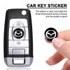 Auto Accessories Car Key Stickers Emblem Car Goods 14MM Remote For Mazda 2 3 4 5 6 7 8 CX5 2 CX3 CX9 MX5 RX8 Axela Demio MS GJI
