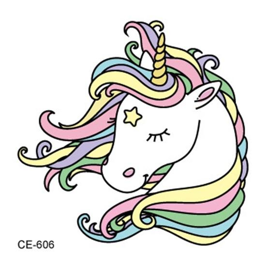 Cartoons Kids Temporary Tattoos Sticker Colorful Fake Tattoo Flash Waterproof Small Body Art Couple Child Designs