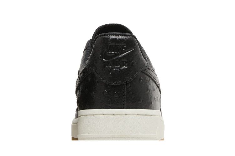 Women's Sneakers Nike Air Force 1 Low '07 Black Ostrich Gum (Women's) Black/Sail-Gum Light Brown