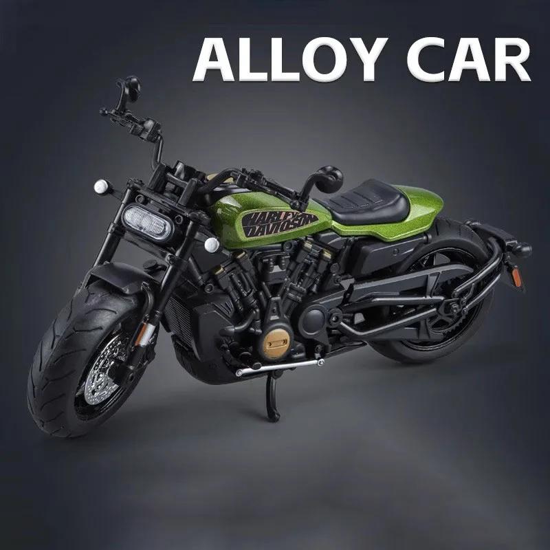 1:12 Scale Sportster S Alloy Toy Motorcycle Model Diecast Metal Shock Absorption Turning Off-road Motor Models for Boys Gifts