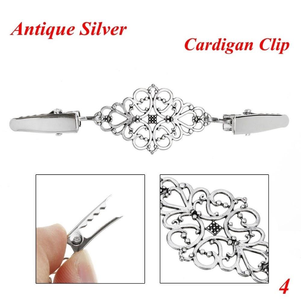 Fashion Retro Shirt Collar Winter Sweater Blouse Pin Cardigan Clip Duck Clip Clasps Shawl Brooch