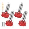 AEE2-8ШТ Комплект штифтов с ручкой для быстрой фиксации, Ребристая ручка Нержавеющая сталь Замок M6 Штифты для быстрой фиксации Для передвижной инструментальной тележки Прочный
