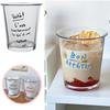 Прозрачный стакан в корейском стиле Ins Coffee Miilk Juice Drink Black Tea Cup Cocktail Glassware Girl Gift for Home Use Cafe Shop