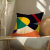 Abstractcurvecontrastingcolors Pillow Case Pillowcase, Double-Sided Printed, Sofa Cushion, Bedroom Headboard