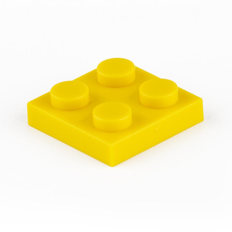 Нетоксичные 80 шт./лот Строительные блоки Moc Пластины Тонкие Фигурки Кирпичики 2x2 Точки Образовательные Творческие Размер Совместим с 3022 Классическая Детская Игрушка