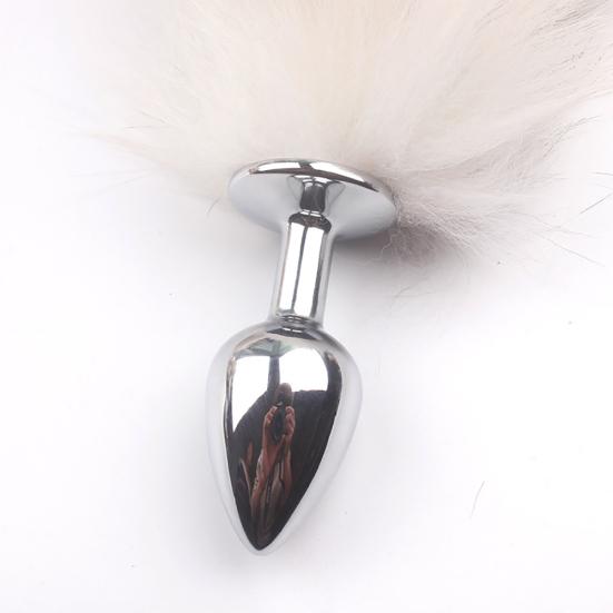 Искусственный лисьий хвост, металлический анальный Анальная пробка для взрослых, мастурбация, секс-игрушка, массажер простаты