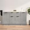 3115831 vidaXL Buffets 3 Pcs Concrete Grey Engineered Wood