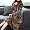 Knitted Women's Dresses Fall and Winter Loose Warm Comfortable Stretch Middle-length Bottoming Skirt Overlay Slim Casual Dresses