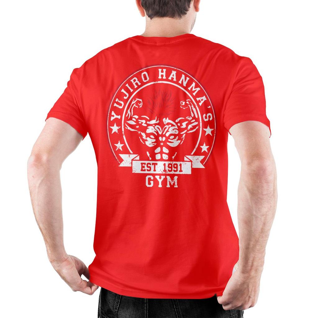 Мужские футболки Yujiro Baki Hanma, футболки Grappler Fighting Fighter, 100% хлопок, винтажная футболка с круглым вырезом, летние футболки