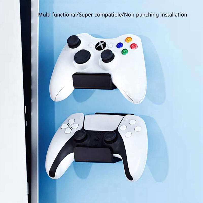 Настенный держатель геймпада для PS5, подставка для игрового контроллера, кронштейн для Xbox, для Switch Pro, игровая ручка, крючок для наушников для геймера