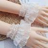 Декоративные манжеты на запястье для женщины Эластичные манжеты Кружевные украшения Манжеты для рукавов рубашки Летние аксессуары для защиты от солнца