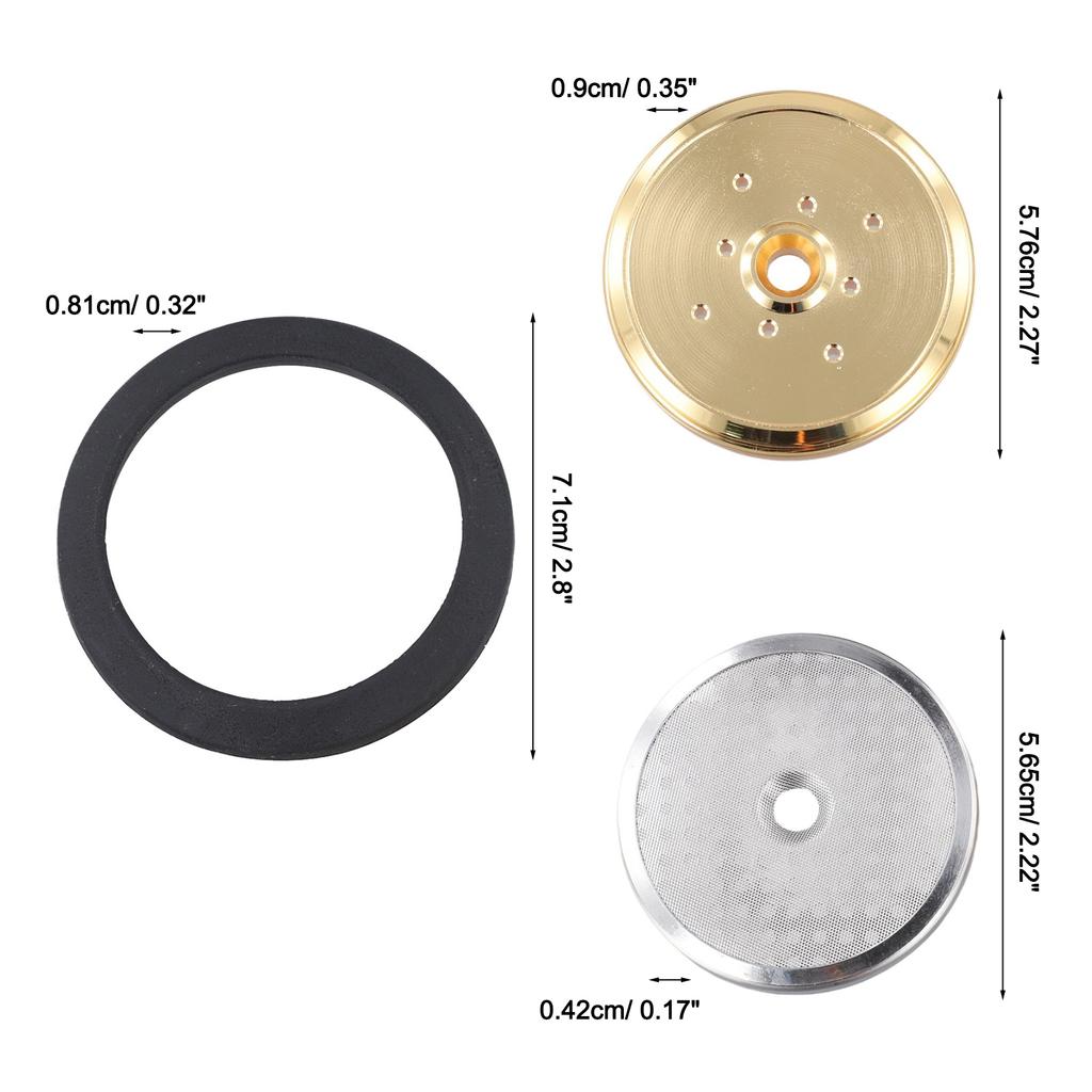 Silicone Gasket Set Coffee Machine Accessories Espresso Preparation Coffee Easy Installation Enhanced Pressure Extraction Design