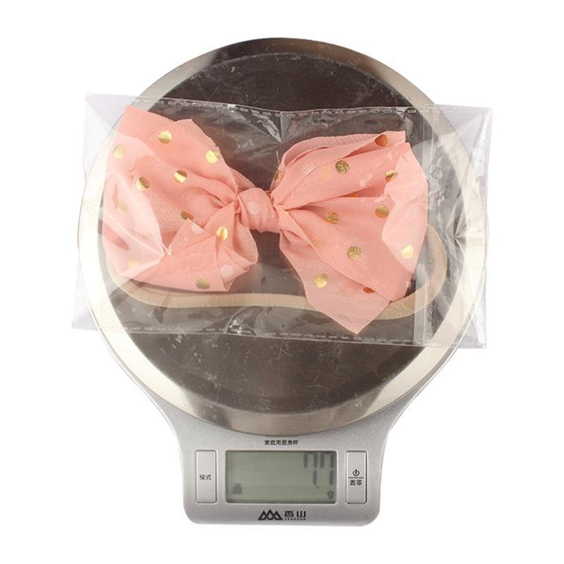 Baby Headband Headband Children's Versatile New Creative Chiffon Bronzing Bow Hair Accessories Headband Little Princess