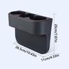 Multifunctional Car Leather Cup Holder PU Leather Gap Filler Storage Box  Truck Interior