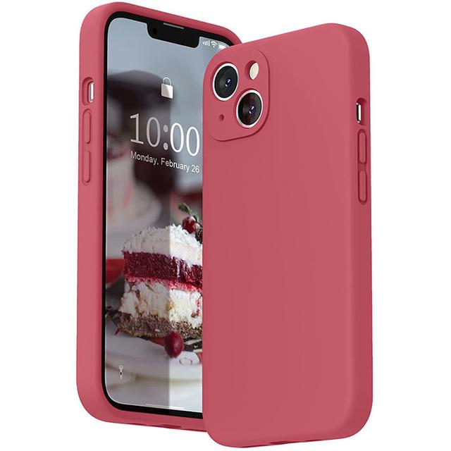 Жидкий силиконовый мягкий чехол для iPhone 15 14 Plus 13 11 12 Pro Max Mini X XR XS Full Lens Protection Cover Shell