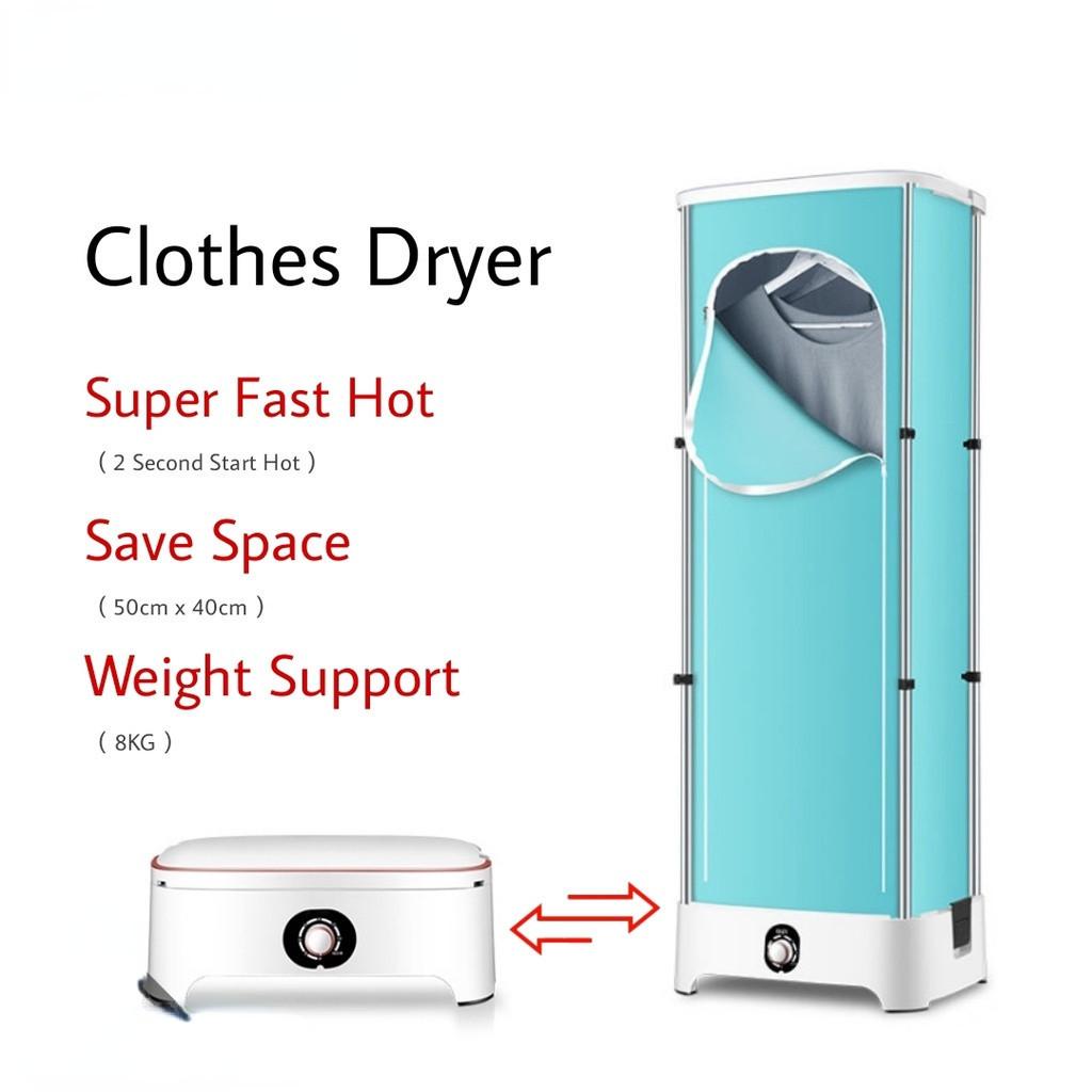 Portable Quick-Drying Machine with Intelligent Timer 900W Folding Mini Clothes Dryer for Household Dormitory