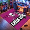 Cream soda skull-themed rug, suitable for living room, bedroom, game room, computer room and home décor.