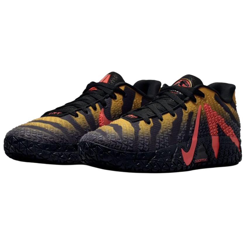 Nike X Парк Юрского периода Ja Morant 3 Баскетбольные кроссовки Унисекс Черный Желтый Красный IU7239-001