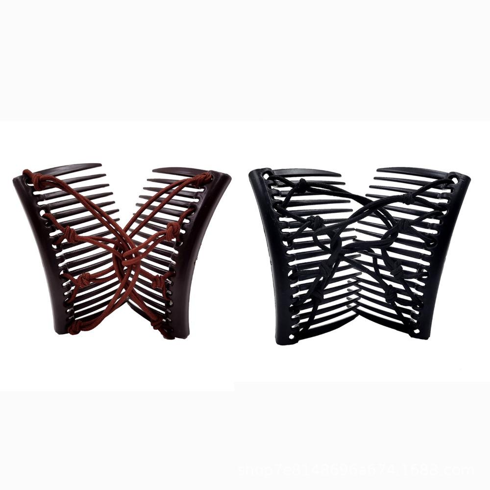 Vintage Creative Magic Hair Comb Elastic Rope Disc Hair Claw For Women Headwear Hair Clip Fashion Hairgrip Accessories