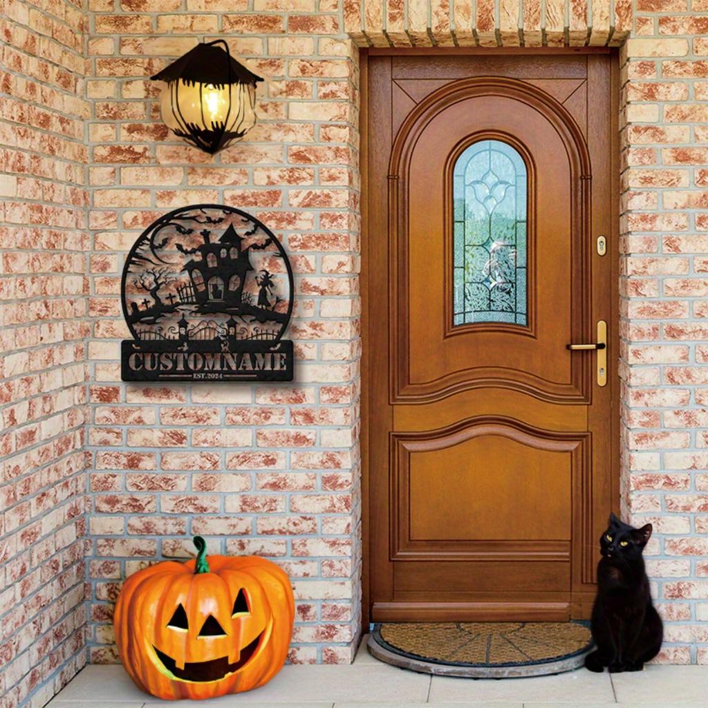 Custom No Trespassing Metal Sign Handmade Halloween Home Garden Wall Decor