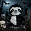 Плюшевый ленивец в темном стиле - Милая мягкая игрушка ленивец на тему Хэллоуина