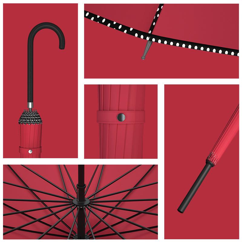 Зонт-пагода с изогнутой ручкой из 16 костей Зонт для свадьбы Зонт для фотосъемки Зонт с ручкой из полиуретана