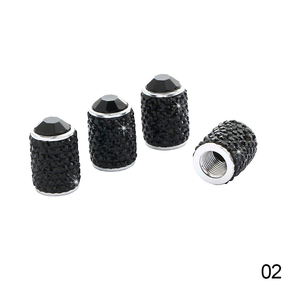 4 шт. длинных стильных алмазных блестящих автомобильных колпачков для колес, воздушных колпачков, пылезащитных колпачков для вентилей шин со стразами, автомобильные аксессуары