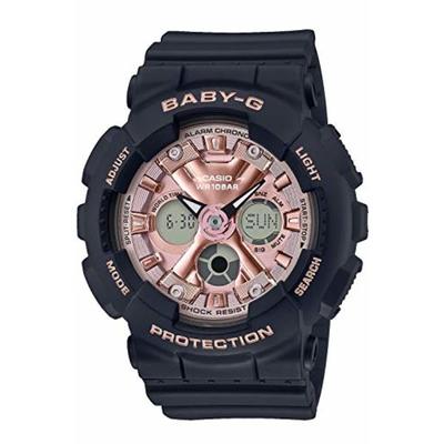 BABY-G BA-130-1A4JF Аналоговые цифровые женские часы с металлическим циферблатом НОВИНКА