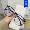 Fashion Large Frame Blue Light Blocking Glasses - Celebrity Style, Rx-Compatible for Myopia.