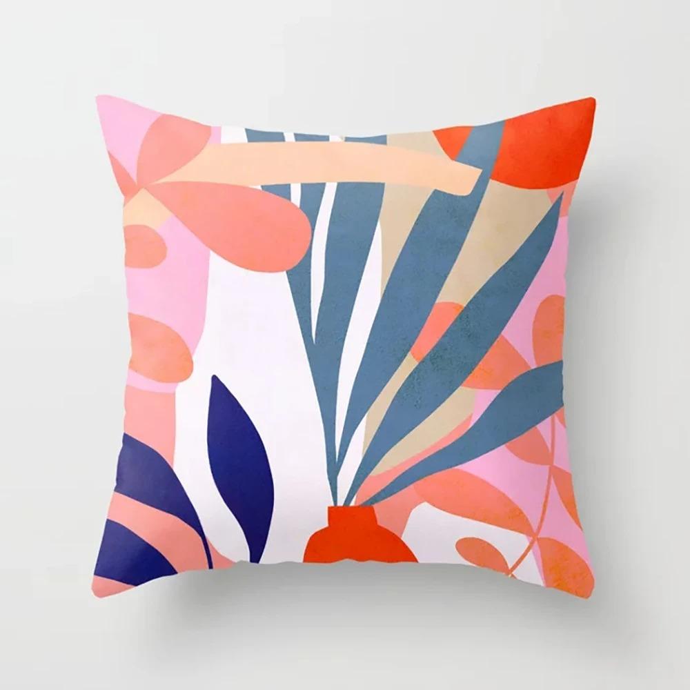 Colorful Geometric Print Pillowcase Office Living Room Car Ornaments Home Pillowcase