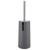 Toilet Brush With Holder Duty Stainless Steel Upgraded Handle Scrubber Cleaner Set(Gray)
