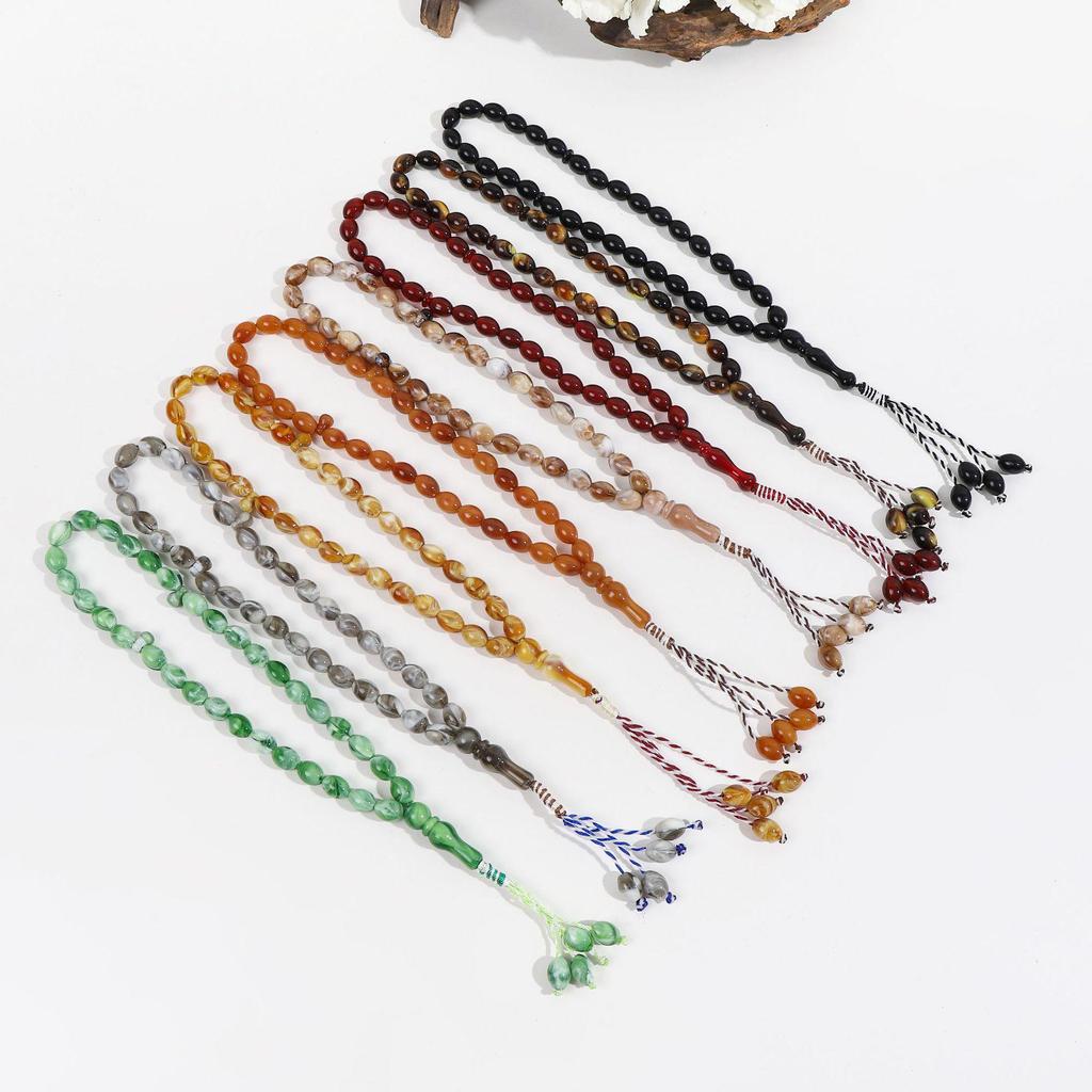 Классический акриловый тасбих: Четки из 33 бусин в ближневосточном стиле для мужчин и женщин