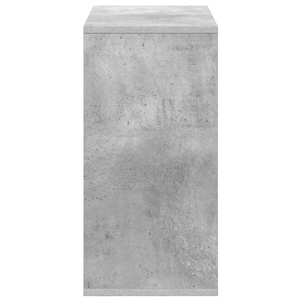 Sideboard with Drawers Concrete Grey 59.5 x 27 x 57 cm