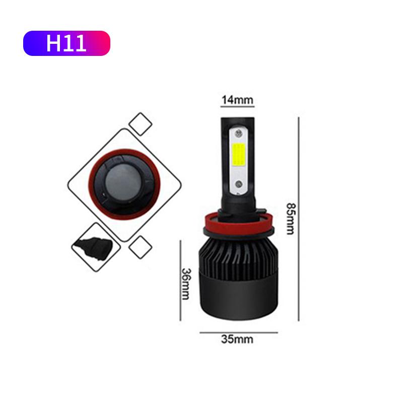 2 шт. супер яркие светодиодные фары автомобиля 10000LM 50 Вт H4 H1 H7 H8 H9 H11 H16 Canbus 9005 HB3 9006 HB4 Противотуманные фары 3000 К 4300 К 6000 К 8000 К