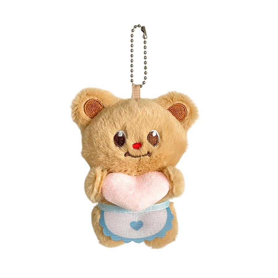 Plushie Bear Butter Keychain With Soft Pp Cotton For Valentines Gift Day
