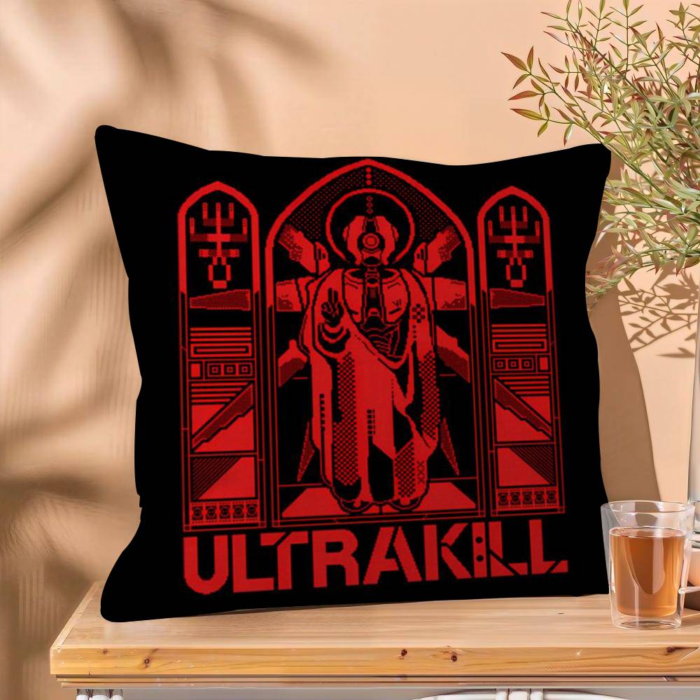 Popular New Video Game UUltrakill Pillow Gift Home Office Decoration Bedroom Sofa Car Cushion Cover case x