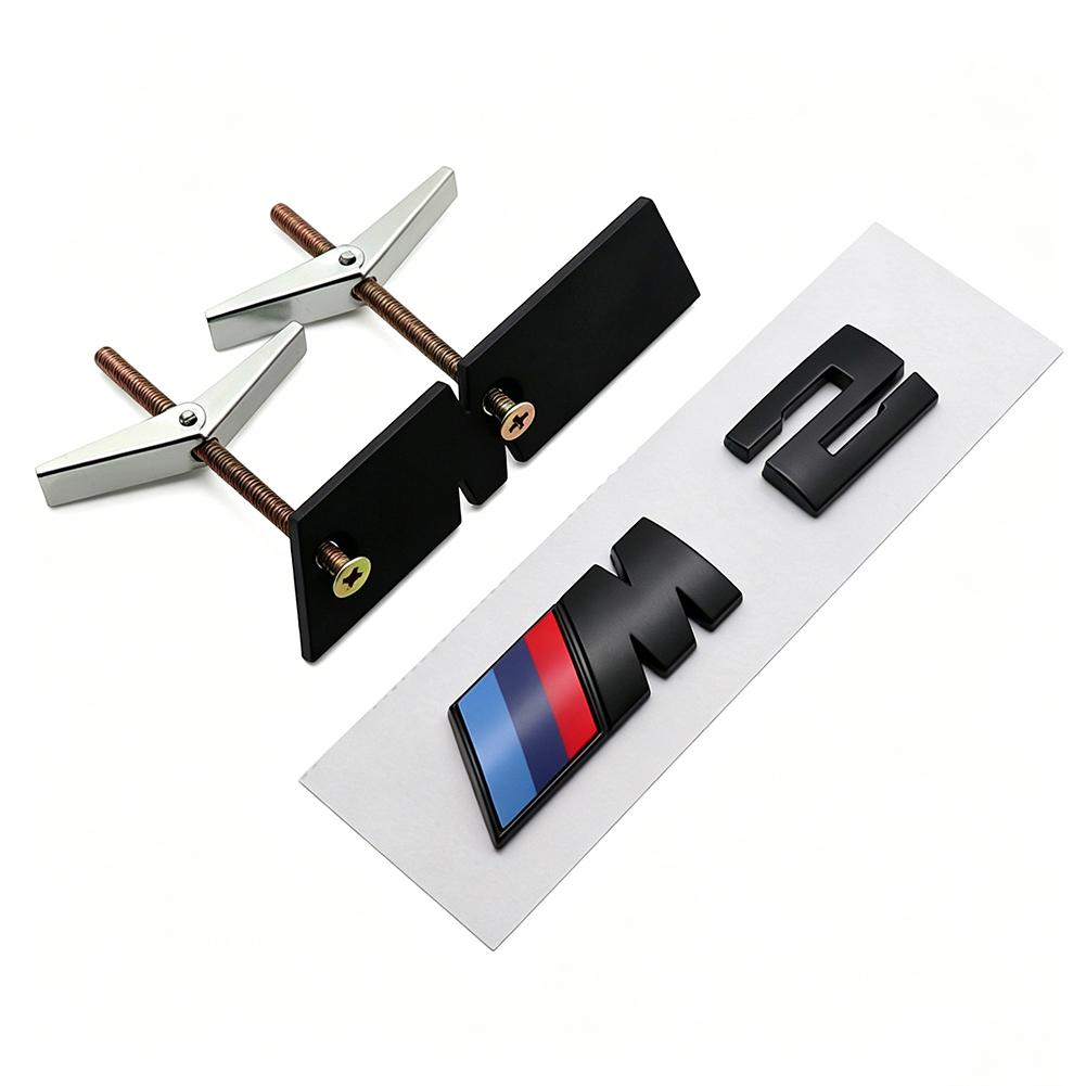 QXFA9 1Pcs M Logo 3D ABS Car Styling Front Grille Badge Emblem Accessory For BMW M M2 M3 M4 M5 M6 G80 G06 G07 G42 G14 G15 G16 F82 F20