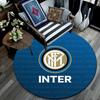 Football Club Internazionale Milano3 Round Area Rug,Carpet Rug for Living Room Bedroom Sofa Playroom Decor,Non-slip Floor Mat