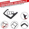 Glossy Black Car Inner Seat Heating Panel Cover Trim For Nissan 370Z Z34 2009-20