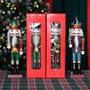 Retail 30cm Antique Pattern Christmas Soldier Nutcracker Dolls Traditional Xmas Decoration