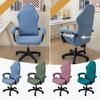 1 Set Stylish Nordic Gaming Chair Cover Soft Elasticity Non-Slip Dust-Proof Polar Fleece Armchair Slipcovers